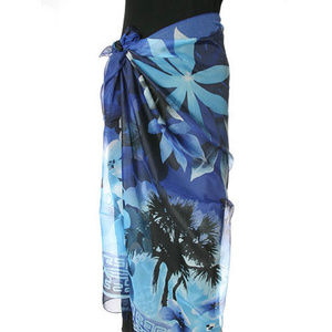 Sarong/Pareo Tropical Blue Print. New with tag
